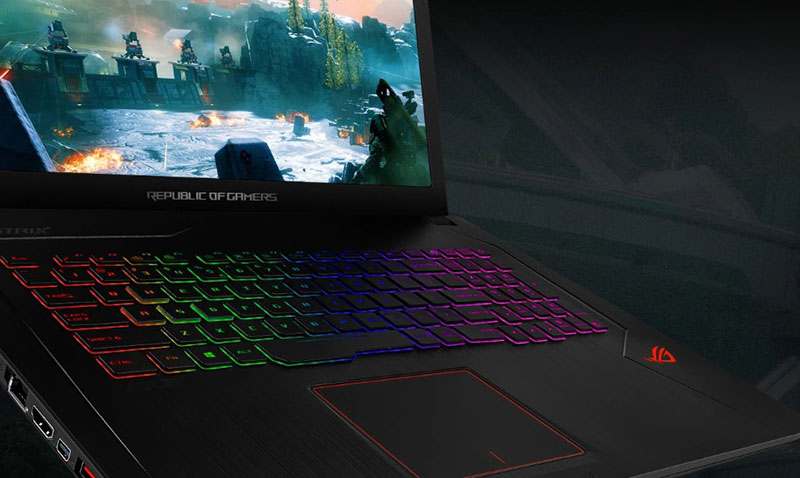 Bàn phím laptop gaming LED RGB đẹp mắt