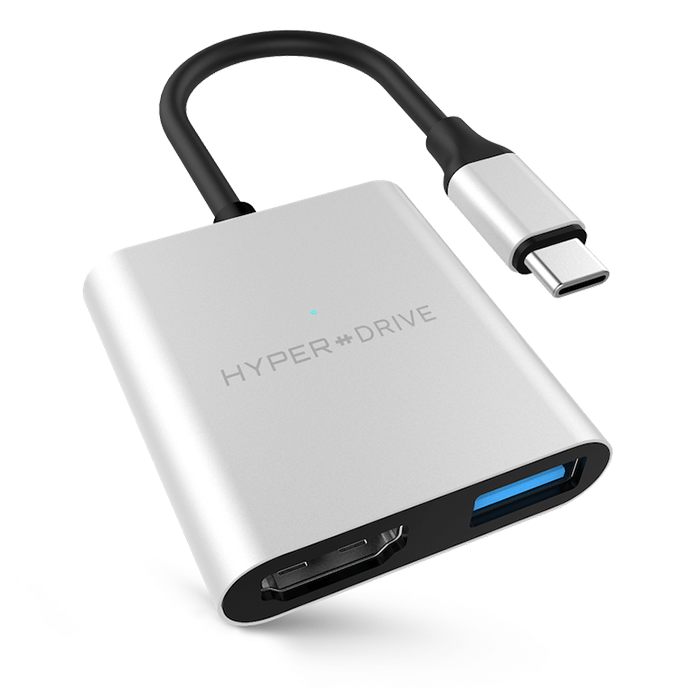 Cổng chuyển HyperDrive  4K HDMI 3-in-1  USB-C Hub for MacBook, PC & Devices