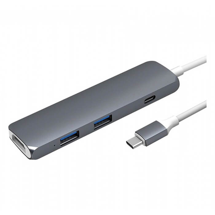 Cổng chuyển HyperDrive HDMI 4K  USB-C Hub (GN22B-Grey)