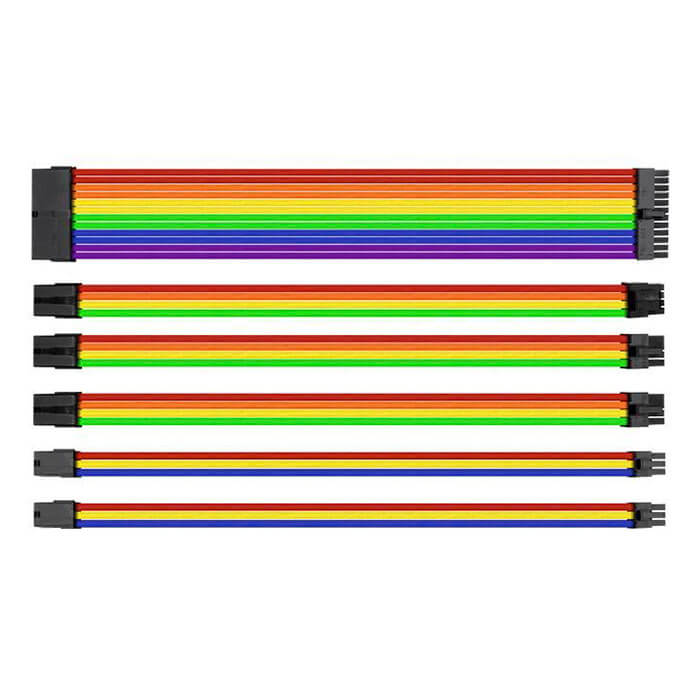 Thermaltake TtMod Sleeve Cable - Rainbow