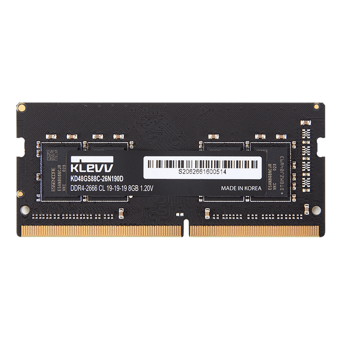 KLEVV DDR4 Standard SO-DIMM - 1x 8GB 2666 C19