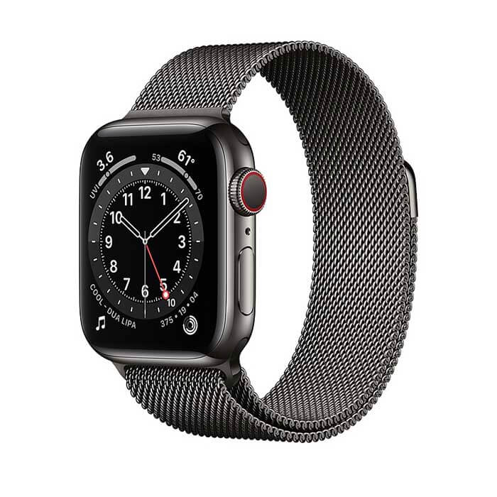 Apple Watch Series 6 Graphite Stainless Steel, Milanese Loop, LTE 40mm