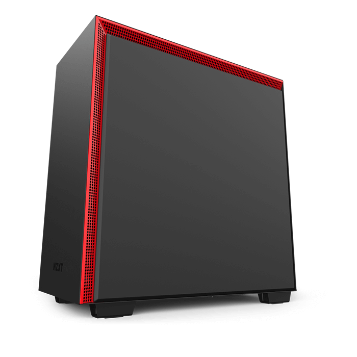 NZXT H710 Mid-Tower - Matte Black/Red