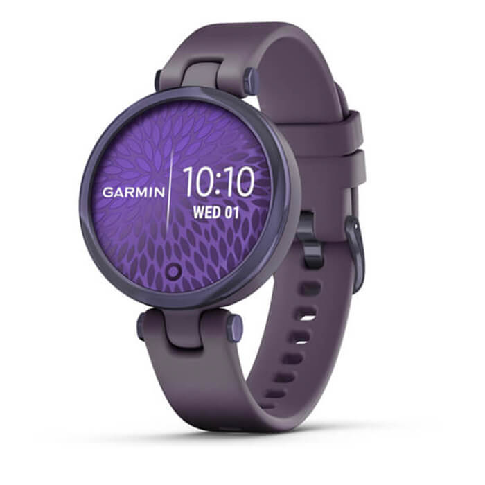 Garmin Lily Midnight Orchid Bezel - Deep Orchid Case - Silicone Band