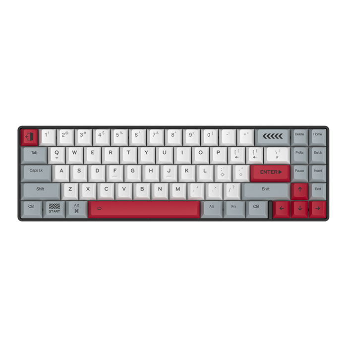 DareU EK871 Grey-White - D-Kailh Red Switch