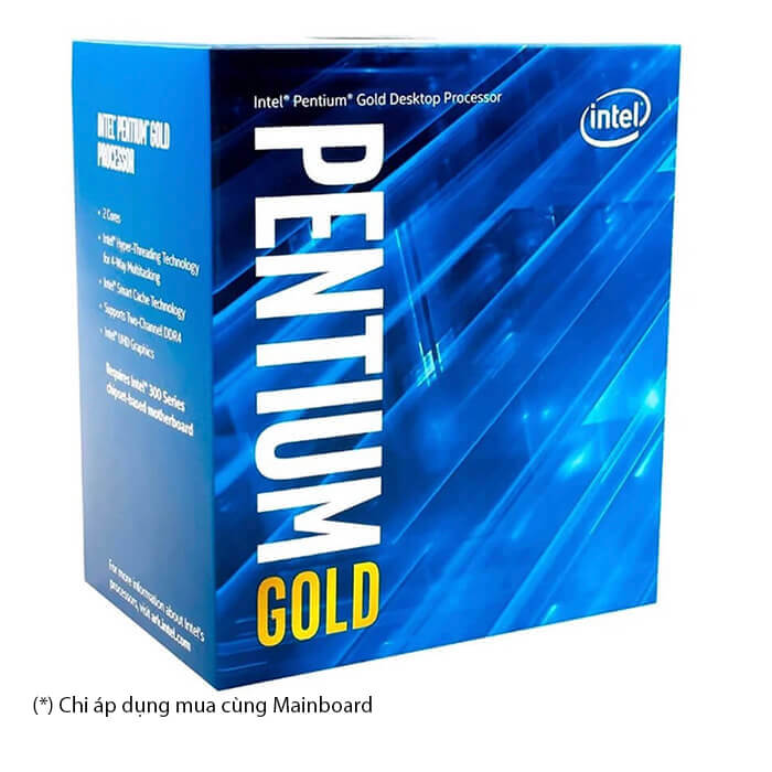 Intel Pentium Gold G6400 - 2C/4T 4MB Cache 4.00 GHz