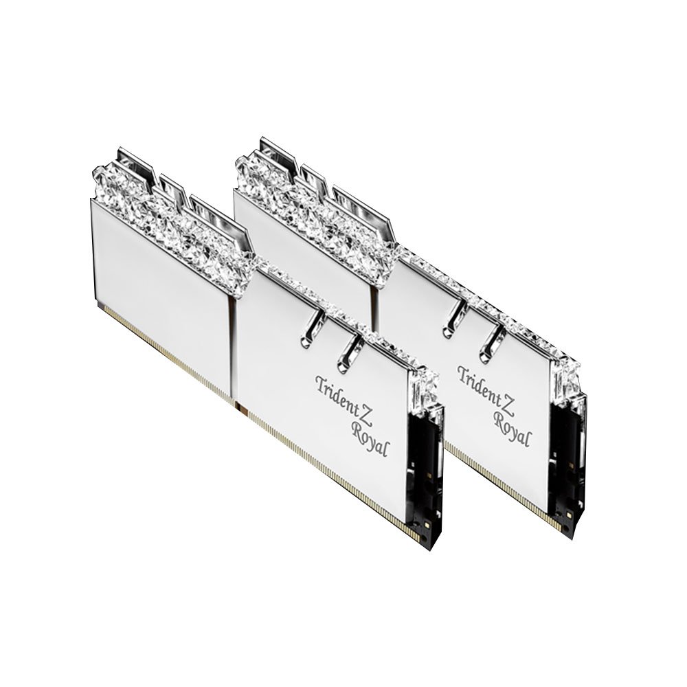 G.Skill Trident Z Royal 32GB (2 x 16GB) DDR4 3200MHz CL16 Memory Kit – Silver