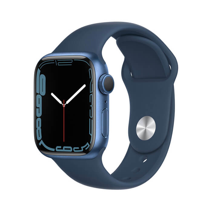 Apple Watch Series 7 41mm (GPS) Viền nhôm xanh, dây cao su xanh