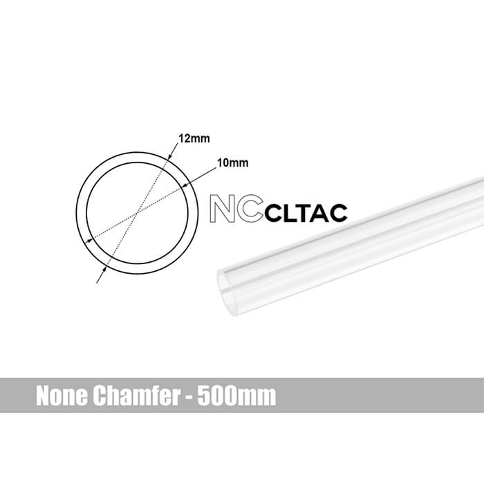 Bitspower None Chamfer Crystal Link Tube OD 12MM - Length 500MM