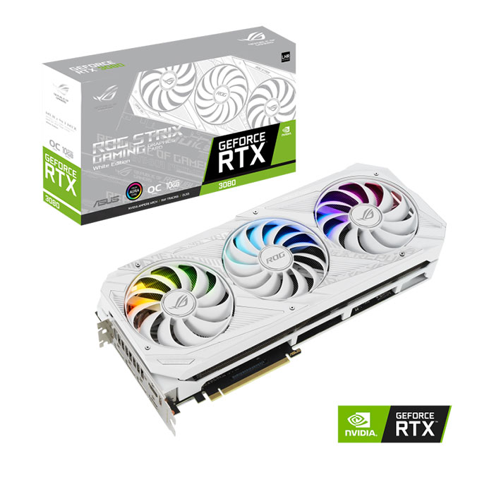 ASUS ROG Strix GeForce RTX 3080 V2 OC Edition GDDR6X White