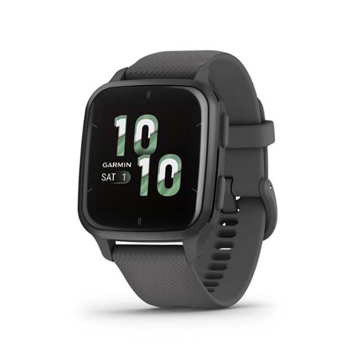 Garmin Venu SQ 2 - Slate Aluminum Bezel with Shadow Gray Case and Silicone Band