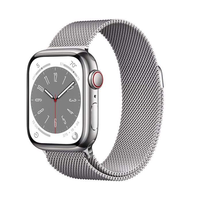 Apple Watch Series 8 45mm LTE Viền thép bạc, dây thép bạc