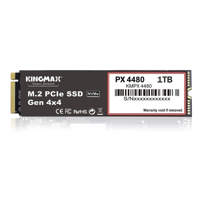 KingMax PX4480 M.2 2280 PCIe NVMe Gen4x4 - 1TB